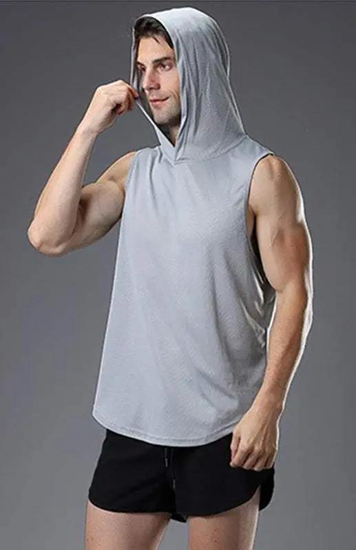 Apparel - Ultimate Performance Men's Hooded Quick-Dry Sports Vest - Apparel | MENLL